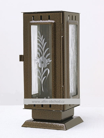 Obrázek z Svítilna na postavení standart starozlato 