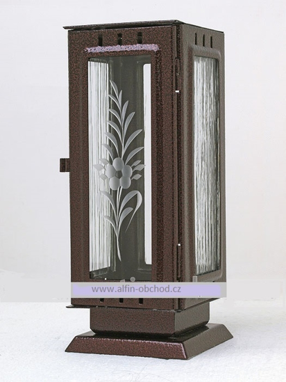 Obrázek z Svítilna na hrob standart staroměď 