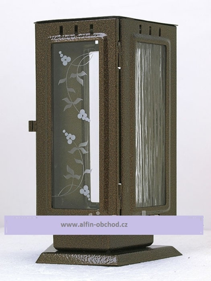 Obrázek z Svítilna na postavení lichoběžníková staroměď 