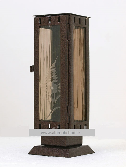 Obrázek z Lampa na pomník - mini - staroměď 